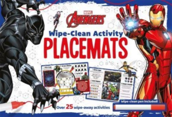 Marvel Avengers Wipe-Clean Activity Placemats