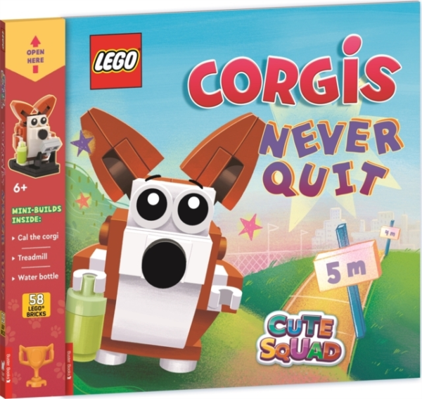 Lego Books Cute Squad Corgis Never Quit (With Corgi Mini-