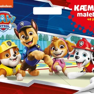 Paw Patrol -  KÆMPE malebog (malebog med håndtag)
