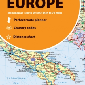 Collins Road Map Of Europe Folded Map