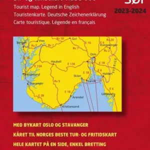 Sør-Norge sør 2019-2020 : bil- og turistkart = tourist map = Touristenkarte = Carte touristique
