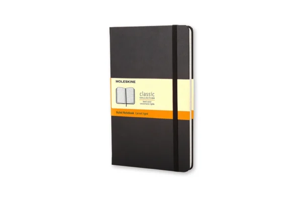Notesbog Moleskine pocket sort m/192 linjerede ark hard