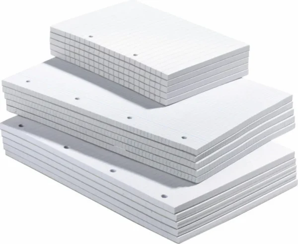 Standardblok A5 Relief lin. m/2huller 5 stk
