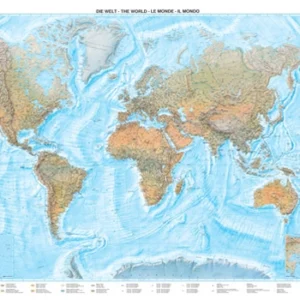 World Physical with Sea Relief