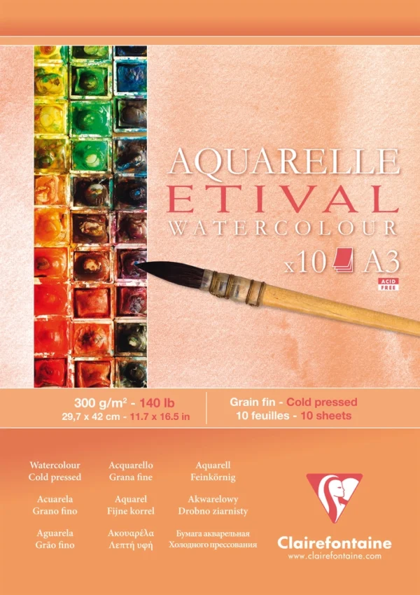 Blok Akvarel A3 Clairefontaine