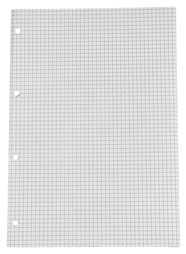 Standardblok A4 Relief kvadr. m/4huller 5 stk