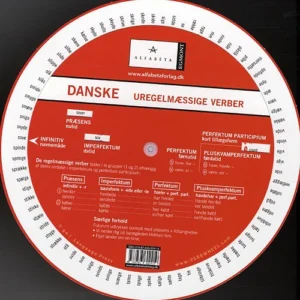Dansk grammatik-hjul, Uregelmæssige verber