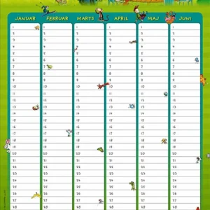 Den første læsning, Magnetkalender