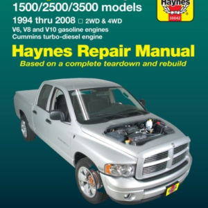 Dodge Ram 1500, 2500, 3500, 1994 - 2008 With V6, V8 And V10 Gasoline And Cummins Turbo-Diesel Engines, 2Wd & 4Wd