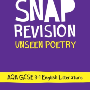Aqa Unseen Poetry Anthology Revision Guide Ideal For The 202