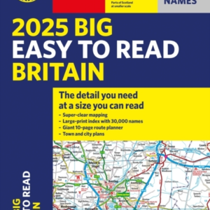 2025 Philip's Big Easy To Read Britain Road Atlas(A3 Paperba