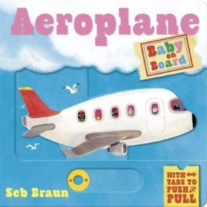 Baby On Board Aeroplanea Push Pull Slide Tab Book