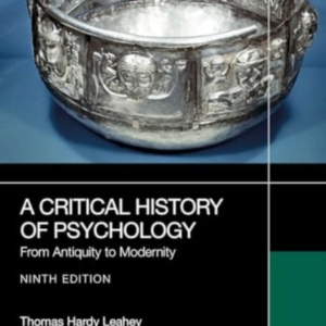 A Critical History Of Psychology From Antiquity To Modernity