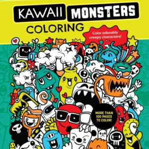 Kawaii Monsters Coloring Book Color Adorably Creepy Characte
