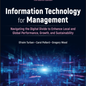 Information Technology For Management Driving Digital Transf