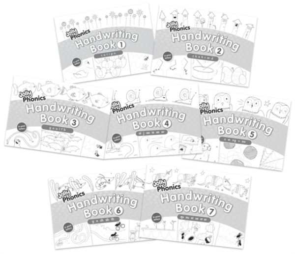 Jolly Phonics Handwriting Books Complete Set 1-7In Print Let