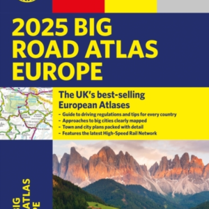 2025 Philip'S Big Road Atlas Of Europe(A3 Paperback)
