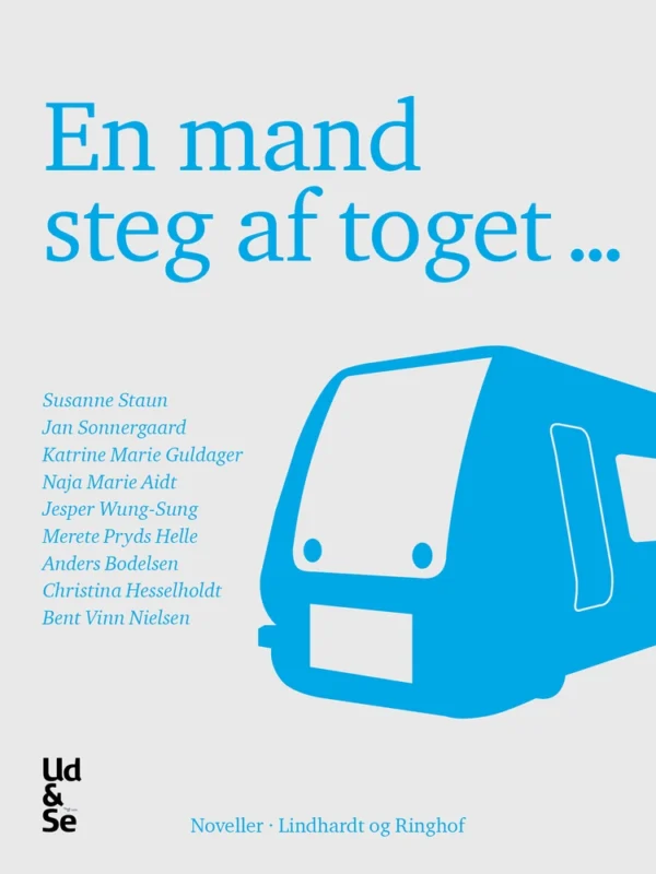En mand steg af toget -