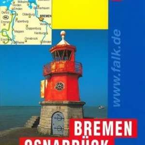 Falk Regionalkarten Deutschland: Bremen, Osnabrück, Ostfriesland