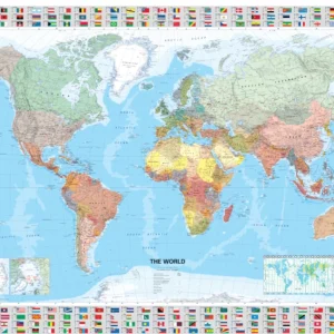 The World Flat Map