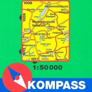 Mecklenburgische Kleinseenplatte, Kompass Wanderkarte 1010