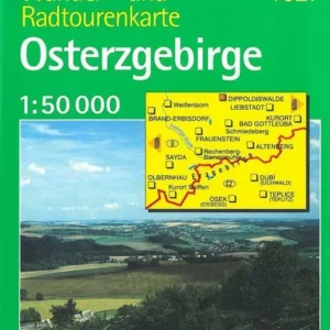 Osterzgebirge, Kompass Wanderkarte 1027