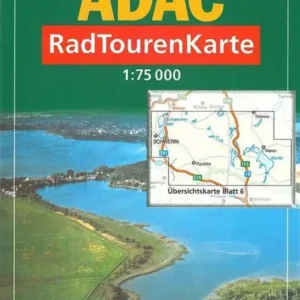 Westliche Mecklenburgische seenplatte, schwerin, waren (müritz), adac radtourenkarte deutschland bl