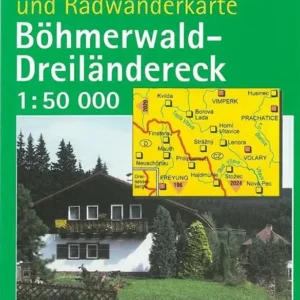 Böhmerwald-Dreiländereck, Kompass Wander- u. Radwanderkarte 2022