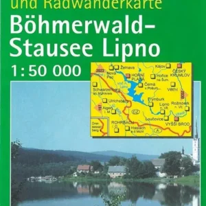 Böhmerwald - Stausee Lipno, Kompass Wander- u. Radwanderkarte 2024
