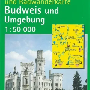 Budweis (Budejovice) und Umgebung, Kompass Wander- u. Radwanderkarte 2026