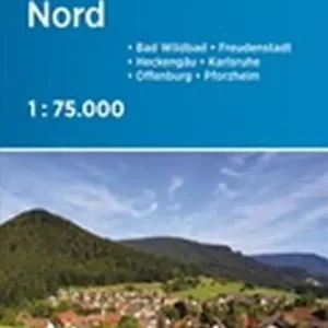 Radkarte Schwarzwald Nord: Bad Wildbad, Karlsruhe, Nagold, Pforzheim, Heckengäu, Oberrhein
