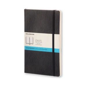 Notesbog Moleskine large sort m/192 prikket ark soft cover