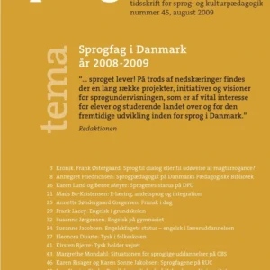 Sprogfag i Danmark år 2008-2009