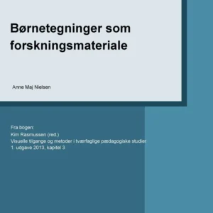Børnetegninger som forskningsmateriale
