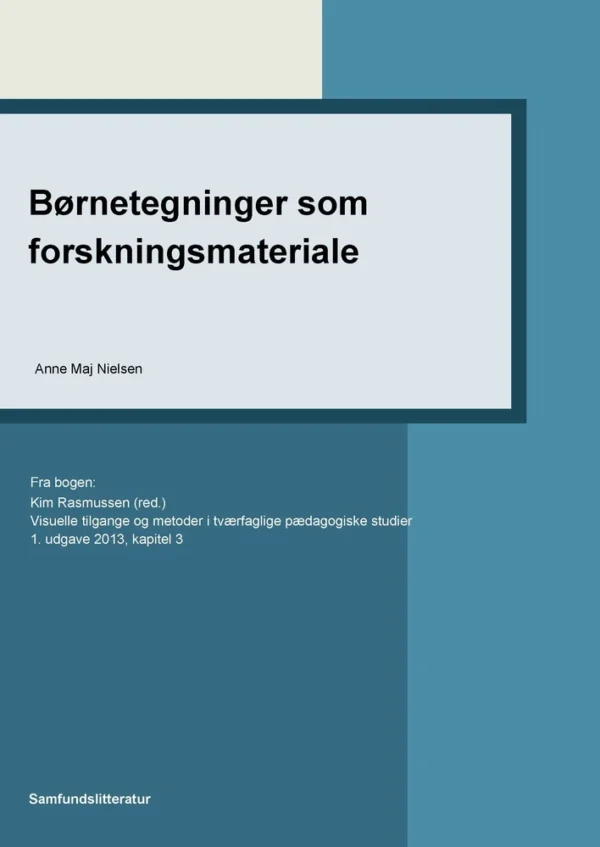 Børnetegninger som forskningsmateriale