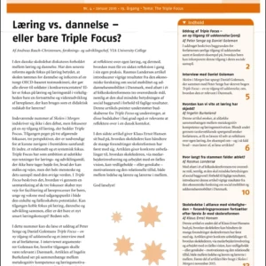 Skolen i Morgen. Nr. 4. Januar 2016. 19. årgang. Tema: The Triple Focus