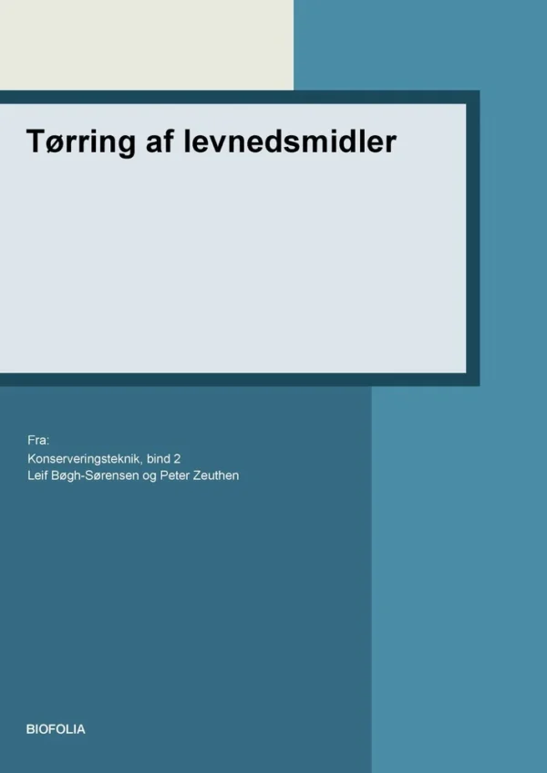Tørring af levnedsmidler