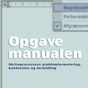 Opgavemanualen