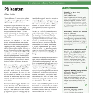 Skolen i Morgen. Nr. 2. Oktober 2013. 17. årgang. Tema: Folkeskolereformen