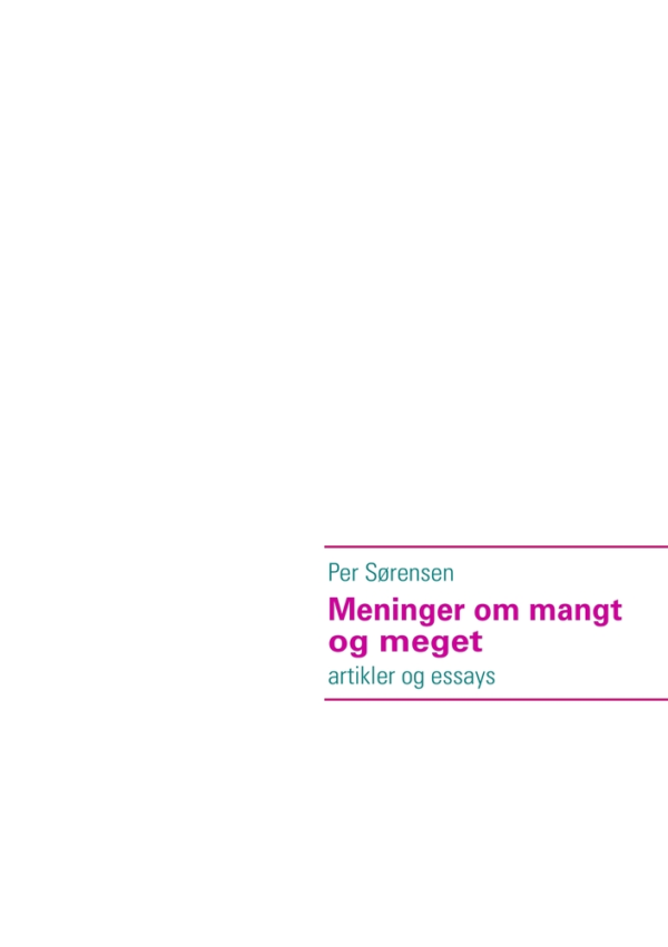 Meninger om mangt og meget