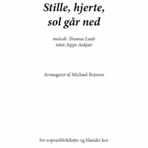 Stille hjerte, sol går ned