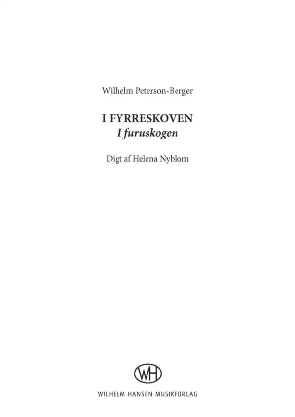 I fyrreskoven (I furuskogen)