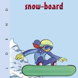 Silje står på snow-board