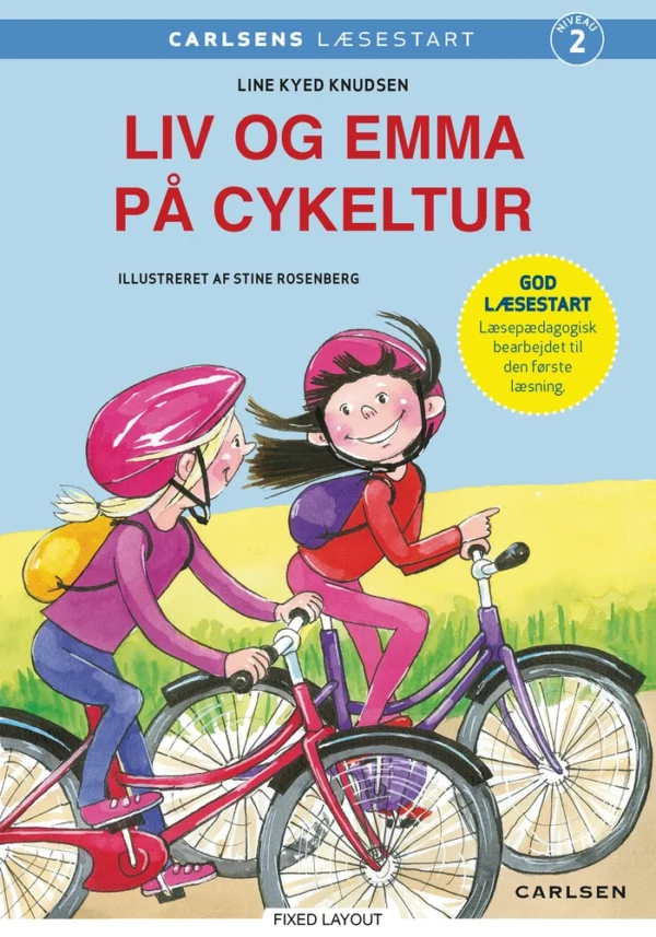 Liv og Emma på cykeltur