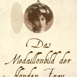 Das Medaillonbild der blonden Frau
