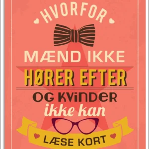 Hvorfor mænd ikke hører efter og kvinder ikke kan læse kort