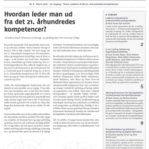 Ledelse i Morgen. Nr. 6. Marts 2017. 20. årgang. Tema: Ledelse af det 21. århundredes kompetencer