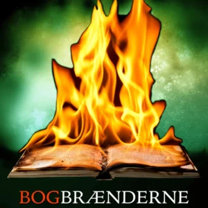 Bogbrænderne Skilt, bog og lys