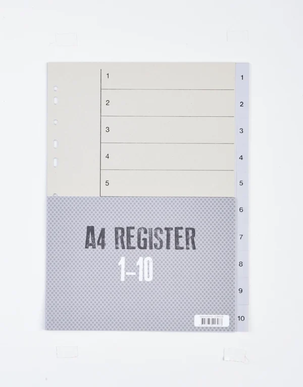 Register Relief plast 1 - 10