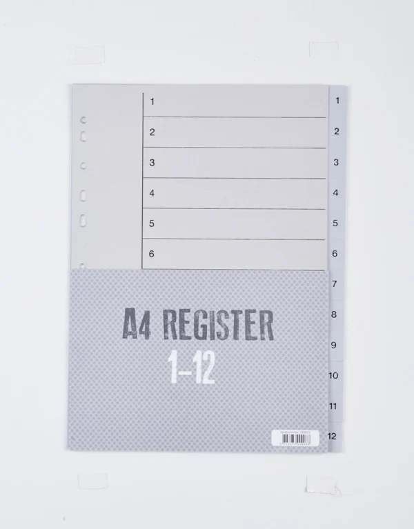 Register Relief plast 1 - 12